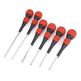 uxcell　ドライバーセット　スロットヘッド　フィリップスヘッド　修理ツール　6 in 1　プラスチック　メタル