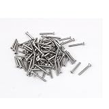 【ノーブランド 品】ステンレス鋼 フラットヘッド クロスねじ パンヘッドねじ M2x15mm 約100個