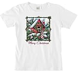 Holly Birdhouse - Seasonal and Holidays Women's Cut T-Shirt