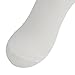 3street Unisex Teens Cotton Cushioned Wicking Moisture Away Soccer Football Sport Tube Socks White+red stripe 10-Pairs, one size fits all