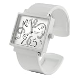 Geneva Platinum Ladies Colored Cuff Watch