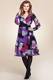 Per Una Crossover V Neck Spot Print Twisted Ribbon Dress
