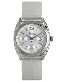 FREESTYLE Tabu Women's Silver-tone watch with Silver Dial and Clear Silcone Strap. Model: FR20322