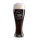 Privatglas Weizenbierglas (Bohemia) - Echter Geniesser - mit Gratis Gravur des Namens