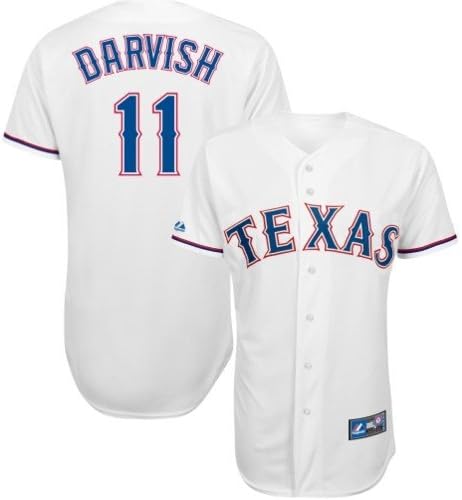 Yu Darvish Texas Rangers Majestic Youth Home White Replica Jersey - Large