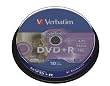 Verbatim DVD+R Advanced AZO+ DVD-Rohlinge 16x 4,7 GB LightScribe Surface Version 1.2 10er Spindel