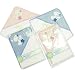 Cute Little Duckling Applique Hooded Towelling Bathrobe – White/Pink