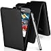 Supergets Samsung Galaxy S2 I9100 Premium Black Top Flip Synthetic Leather Case Includes Screen Protector, Touch Screen Stylus And Polishing Cloth
