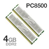 OCZ 4 GB DDR2 PC2-8500 Platinum Low Voltage Dual Channel Memory Kit OCZ2P1066LV4GK
