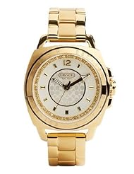 COACH Boyfriend Crystal Detail Bracelet Watch
