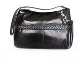 Perlina Studio Hobo, PVC Leather, Color Black