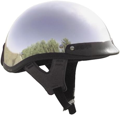Skid Lid Traditional Motorcycle Helmet Chrome Large