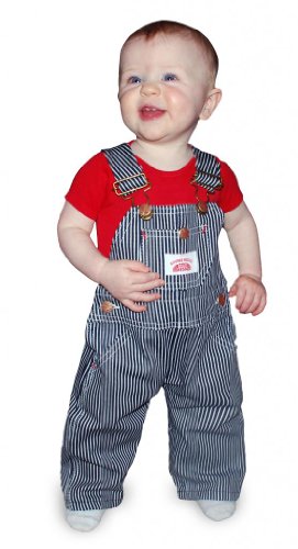 Round House Unisex-baby Striped Overalls