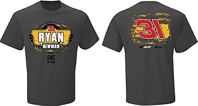 Ryan Newman #31 NASCAR Caterpillar Fan Up T-Shirt-Grey