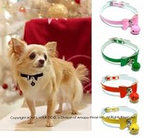 Tuxedo Bowtie + Bell Patent Leather Snag-Proof Safety Collar for Dogs and Cats - Limon (8"-11")