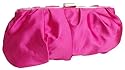 Satin Abendtasche Clutch, Pink