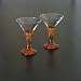 Fire and Light Recycled Martini Glass (Copper)