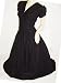 1950's Rockabilly Vintage Style Betty Boop black Dress Xl
