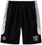 NFL Oakland Raiders 8-20 Boys Kick Off Mesh Short (Black, X-Large)