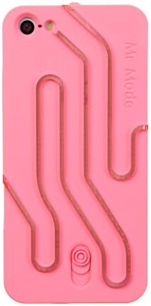 Nine States Hard Plastic Flash Lamp Case for Apple iPhone 5 5S (Pink) + a Nine States Logo Pouch