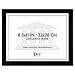 DAX Solid Wood Photo/Document Frame, Easel Back, 8.5 x 11 Inches, Black (1826N3T)