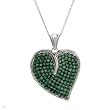 Necklace With 4.85ctw Genuine Emeralds Made of 925 Sterling silver. Total item weight 12.1g Length 18in