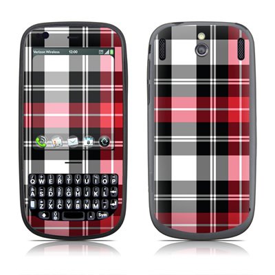 Best Price Red Plaid Design Protective Skin Decal Sticker for Palm Pixi Plus Cell Phone (Verizon)
