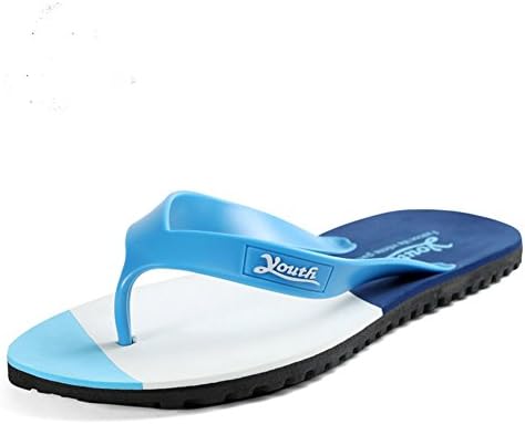 YOUTHVIP newest summer flip flops beach slippers MEN white/blue 41