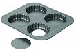 Chicago Metallic Tartlett Pan 4 Cavity, 10.60-Inch by, 9.90-Inch by 1.30-Inch (3-1/2-Inch by .90 Cavities)