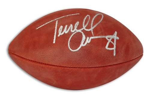 Terrell Owens Autographed/Hand Signed NFL Football