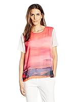 AnnaRita N Camiseta Manga Corta (Blanco / Multicolor)