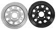 ITP Delta Steel Wheel - 12x7 - 5+2 Offset - Silver , Material: Steel D12F411