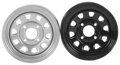 Cheapest ITP Delta Steel Wheel - 12x7 - 2+5 Offset - Gloss Black , Material: Steel D12R540