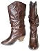 Lode Chocolate Brown Faux Leather Western Boot