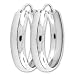 Schmuck-Pur Echt 925/- Silber Ohrringe Creolen 50 mm / 7 mm