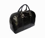 Ceancarel - Sac de voyage en cuir noir
