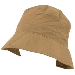 San Diego 2 Tone Rain Bucket Packable Pouch Hat Beige
