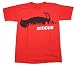 In Crowd Guys T-shirt in Red by Atticus Clothing
