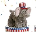 Plush Republican G.O.P Elephant Mini Flopsie 8"