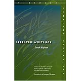 Selected Writings (Meridian: Crossing Aesthetics) ~ Sarah Kofman