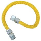 Buy Plumb Shop Brasscraft CSSC21-48P 48-Inch Stainless Steel Gas Range Connector by PlumbShop