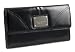 Genuine Leather Kenneth Cole New York Womens Credit Card Clutch Wallet - Black