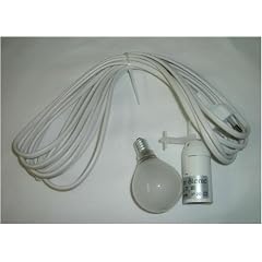 Kabelset f�r alle Original Herrnhuter Sterne f�r Innen - Sterne mit einem Durchmesser von 40, 60, 70 oder 80 cm - Besteht aus 4m-Kabel mit Fassung und Gl�hbirne