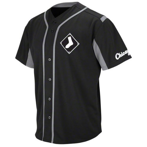 Majestic Chicago White Sox Wind-Up Jersey - Black (X-Large)