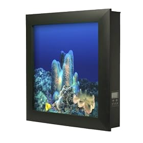 Aquavista 500 Wall Mounted Aquarium with Coral Reef Background