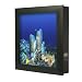 Aquavista 500 Wall Mounted Aquarium with Coral Reef Background, Black Frame