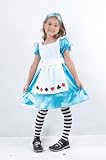 Costume da Alice nel Paese delle Meraviglie per bambina età 6-9