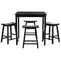 Medford 5-pc. Counter Height Set - Black
