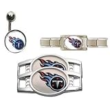 Tennessee Titans ProStarter Bracelet/Belly Ring/Shoe Thingz Charm Package