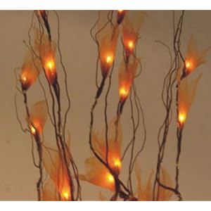 Battery Operated 30 Light Yellow Leaf Willow Branch Case Pack 12 by Y & H